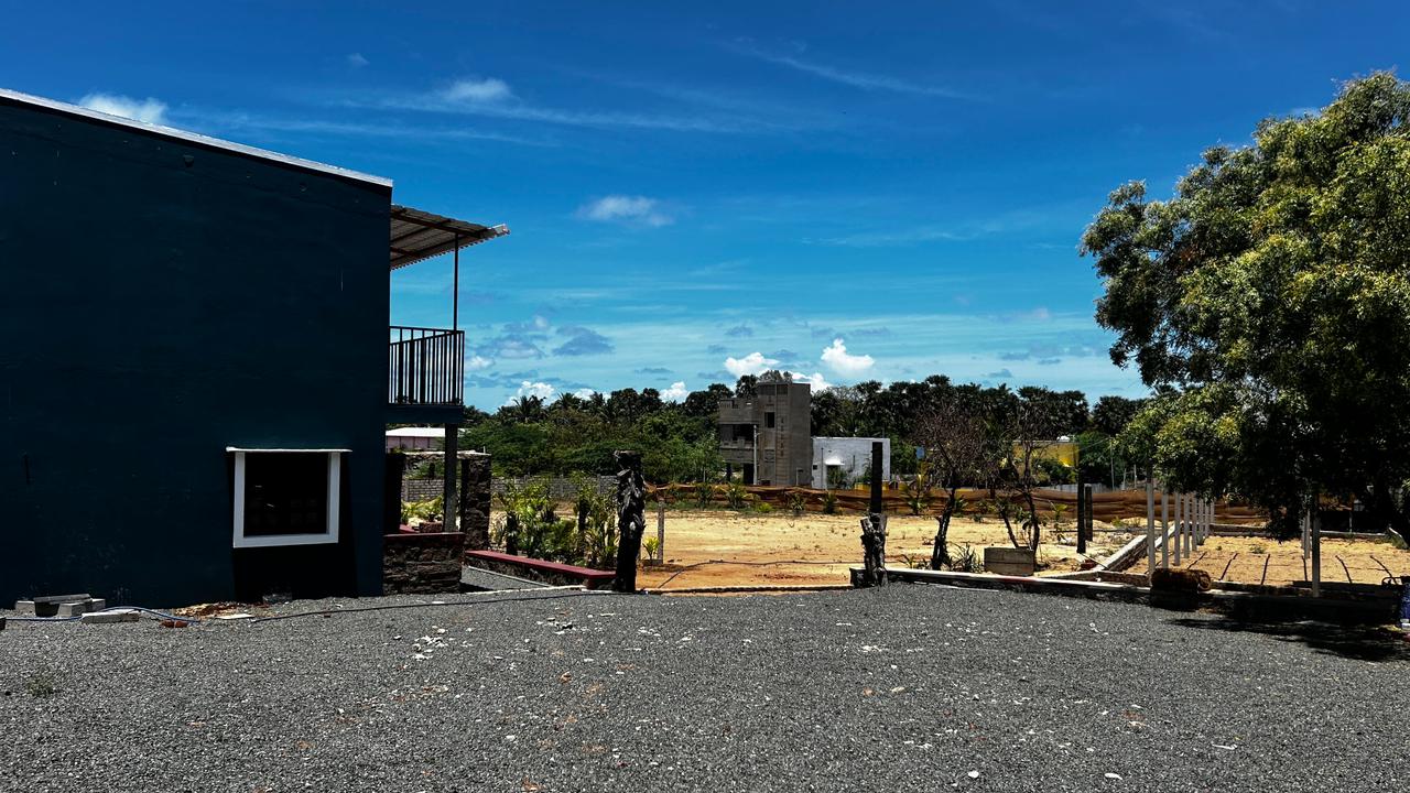 Side view of the resort in daylight